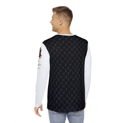 TRG x EXT Team Issue Long Sleeve Jersey, Black/White, Louis Vitton Print