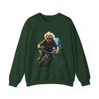 Einstein "Life is like..." Sweatshirt, Large Front w/ Quote