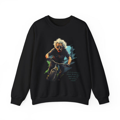 Einstein "Life is like..." Sweatshirt, Large Front w/ Quote