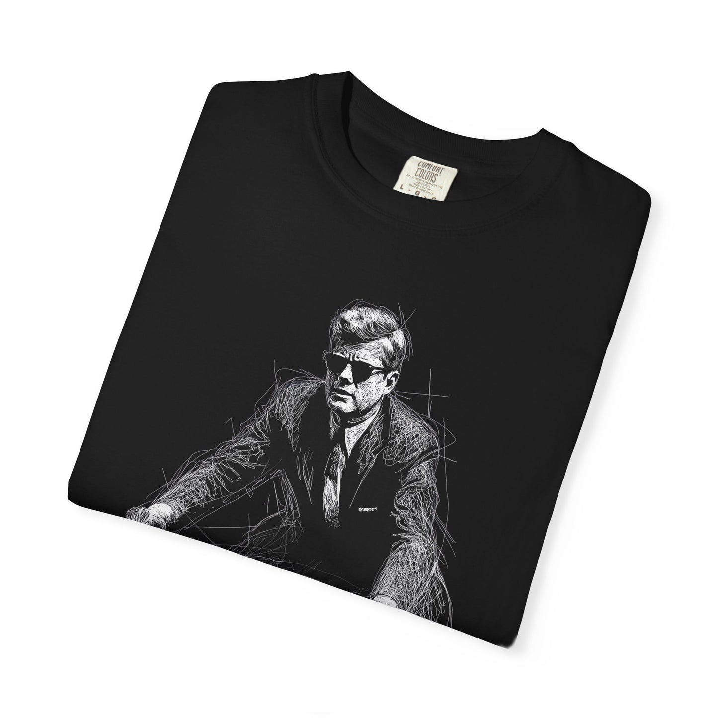 JFK "Legend Series" Tee — Comfort Colors 1717 (Presidential Black)