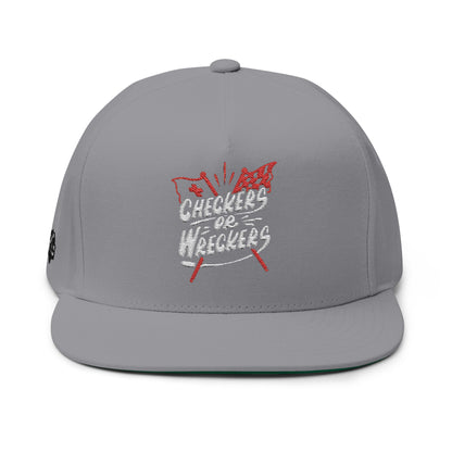 TRG x “Checkers or Wreckers” Snapback Flat-Bill Hat
