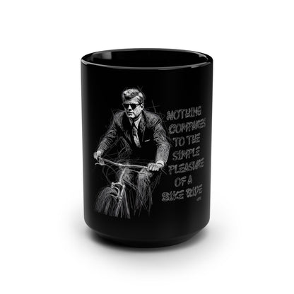 JFK "Nothing compares..." Coffee Mug, Black / 15oz