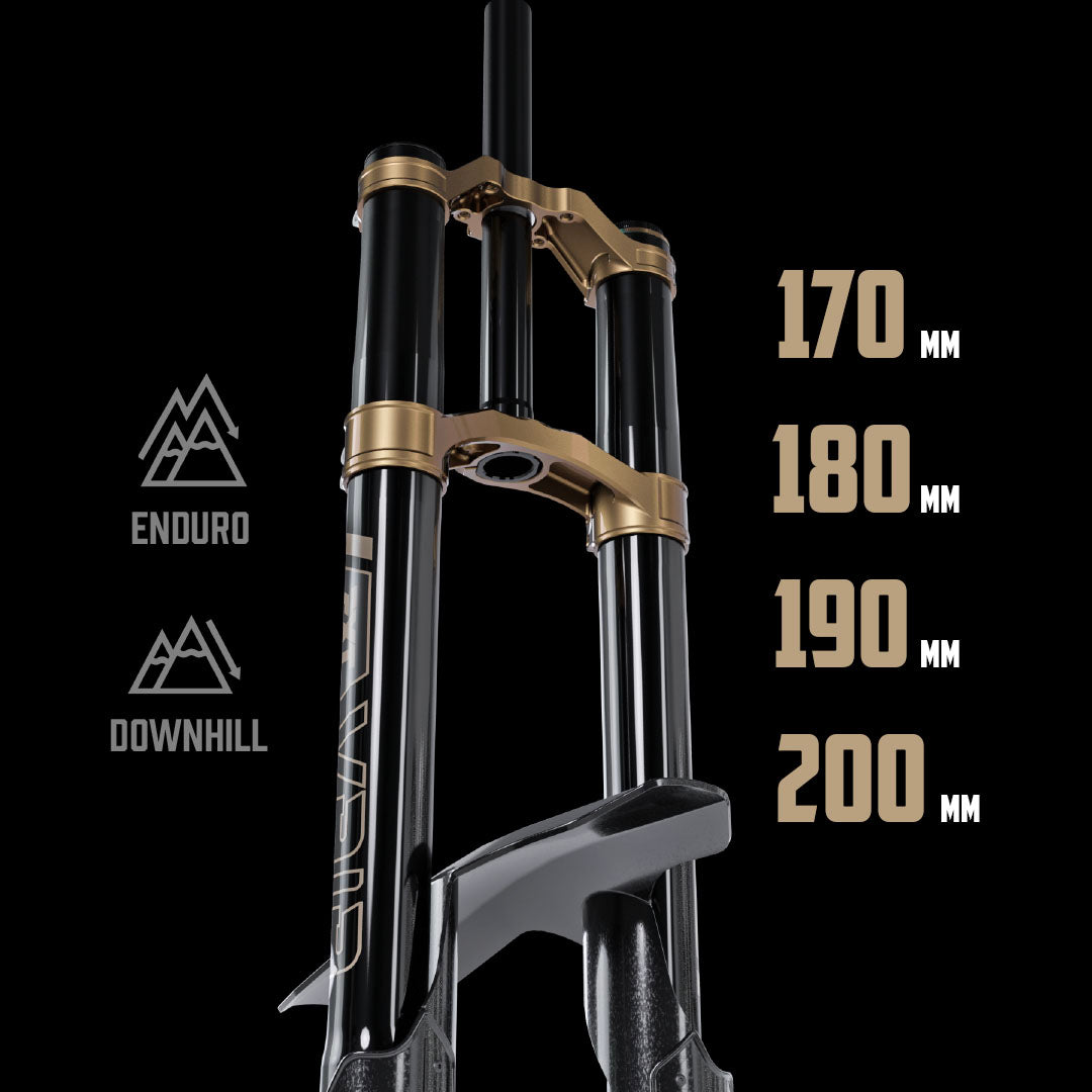 EXT Vaia USD (Inverted) Downhill Air Fork, 200mm Travel, 44/48m Offset