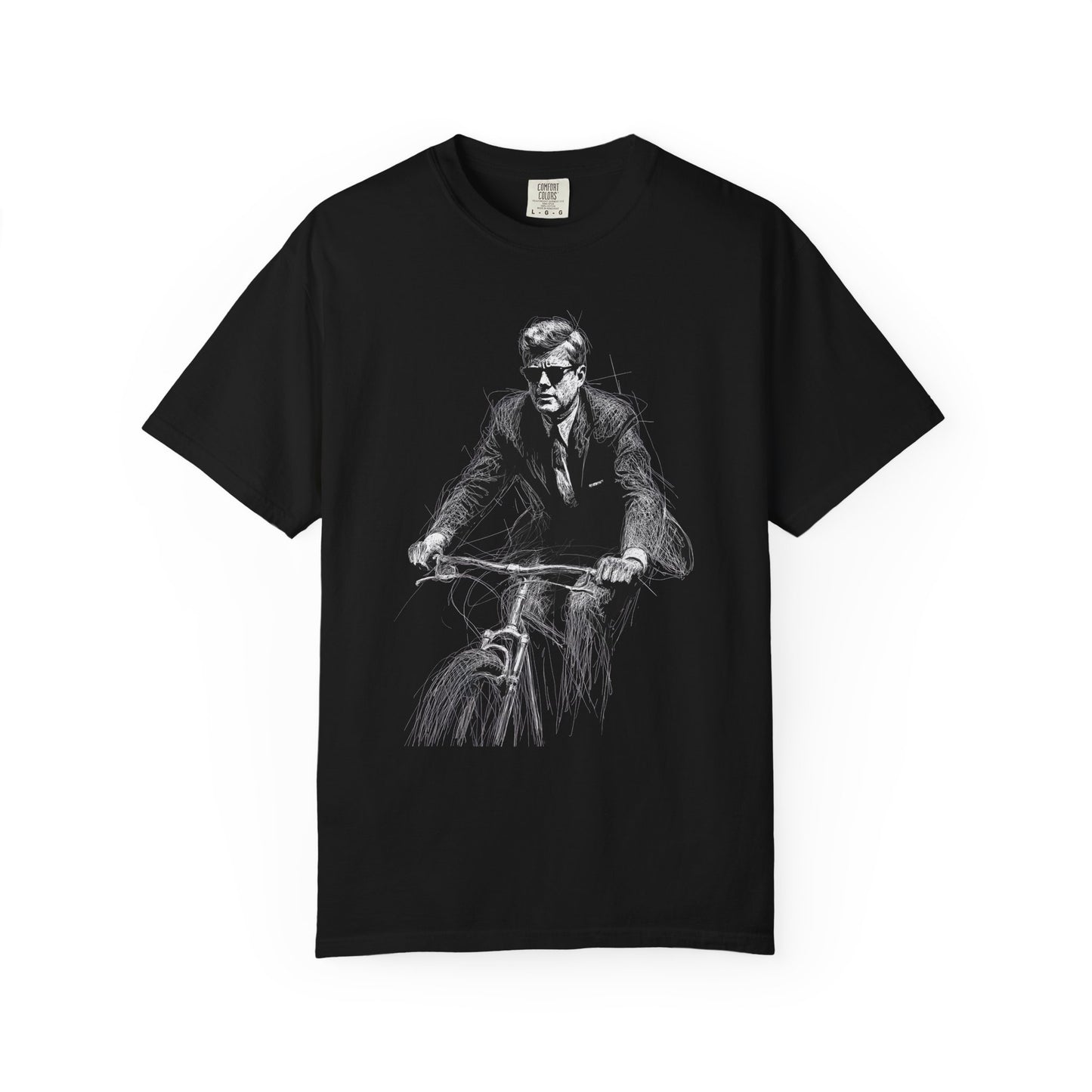 JFK "Legend Series" Tee — Comfort Colors 1717 (Presidential Black)