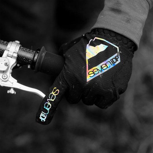 7iDP Limited Edition Project 23 Gloves, Holographic/Black