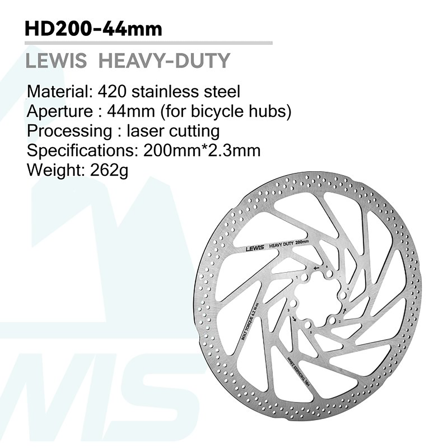 Lewis HEAVY DUTY Disc Brake Rotor 2.3mm