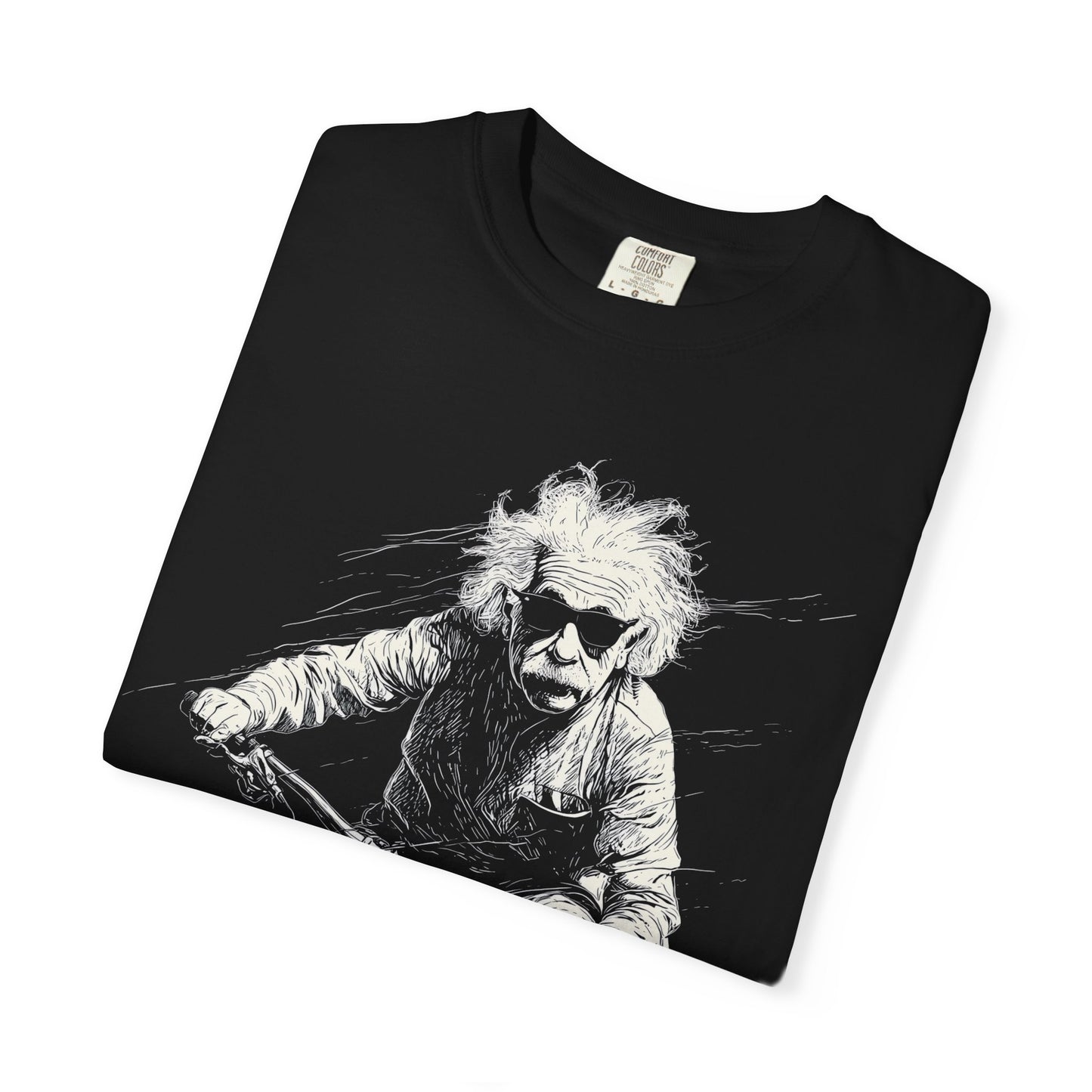 Einstein "Legend Series" Tee — Comfort Colors 1717 (Black / Blue)