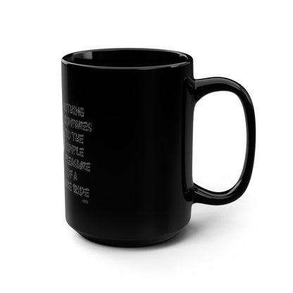 JFK "Nothing compares..." Coffee Mug, Black / 15oz