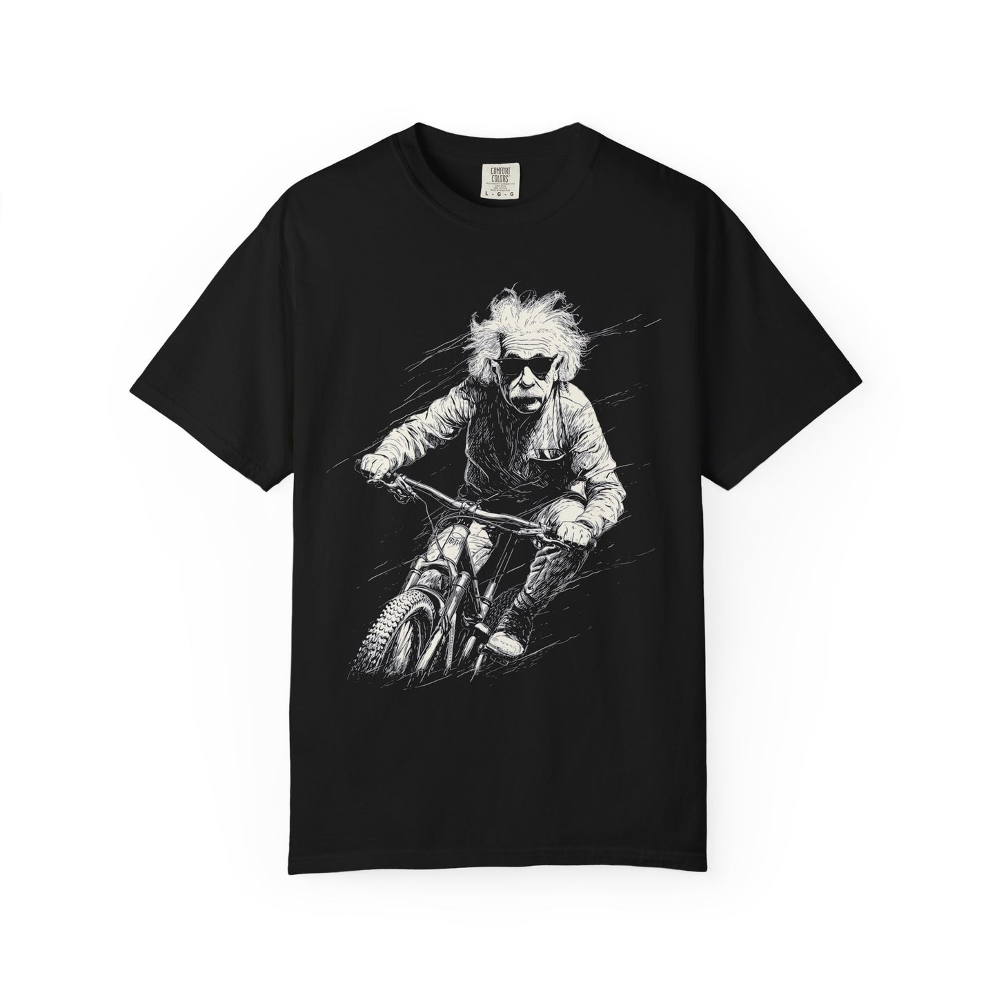 Einstein "Legend Series" Tee — Comfort Colors 1717 (Black / Blue)