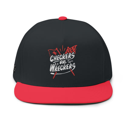 TRG x “Checkers or Wreckers” Snapback Flat-Bill Hat