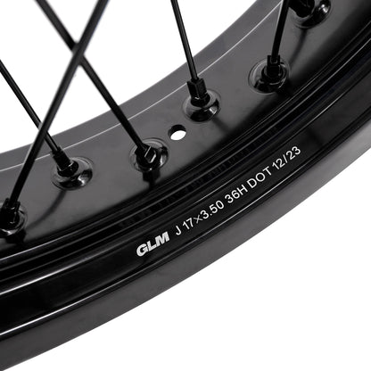 KKE Supermoto 2.5x17" & 3.5x17" e-Moto Wheel Set, Surron Ultra Bee (Multiple Colors)
