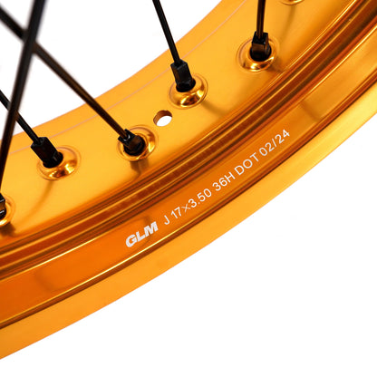 KKE Supermoto 2.5x17" & 3.5x17" e-Moto Wheel Set, Surron Ultra Bee (Multiple Colors)