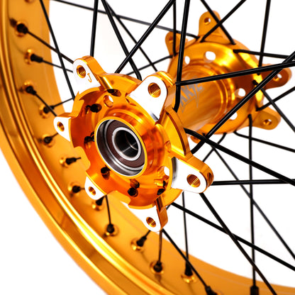 KKE Supermoto 2.5x17" & 3.5x17" e-Moto Wheel Set, Surron Ultra Bee (Multiple Colors)