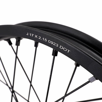 KKE Supermoto Wheelset 2.15*17 & 2.5*17 (Black/Black) Talaria Sting MX3 / R MX4 / x3 (xXx) All Black