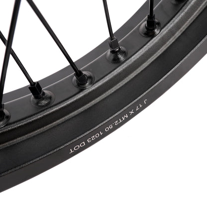 KKE Supermoto Wheelset 2.15*17 & 2.5*17 (Black/Black) Talaria Sting MX3 / R MX4 / x3 (xXx) All Black