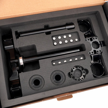 KKE 35MM Fork, Triple Tree Clamps w/ Drop Crown (Plug-and-Play)