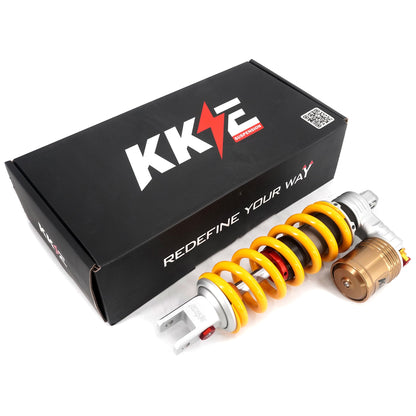KKE Upgraded Rear Coil Shock, 500lb Spring, Black/Silver/Bronze, Surron Ultra Bee