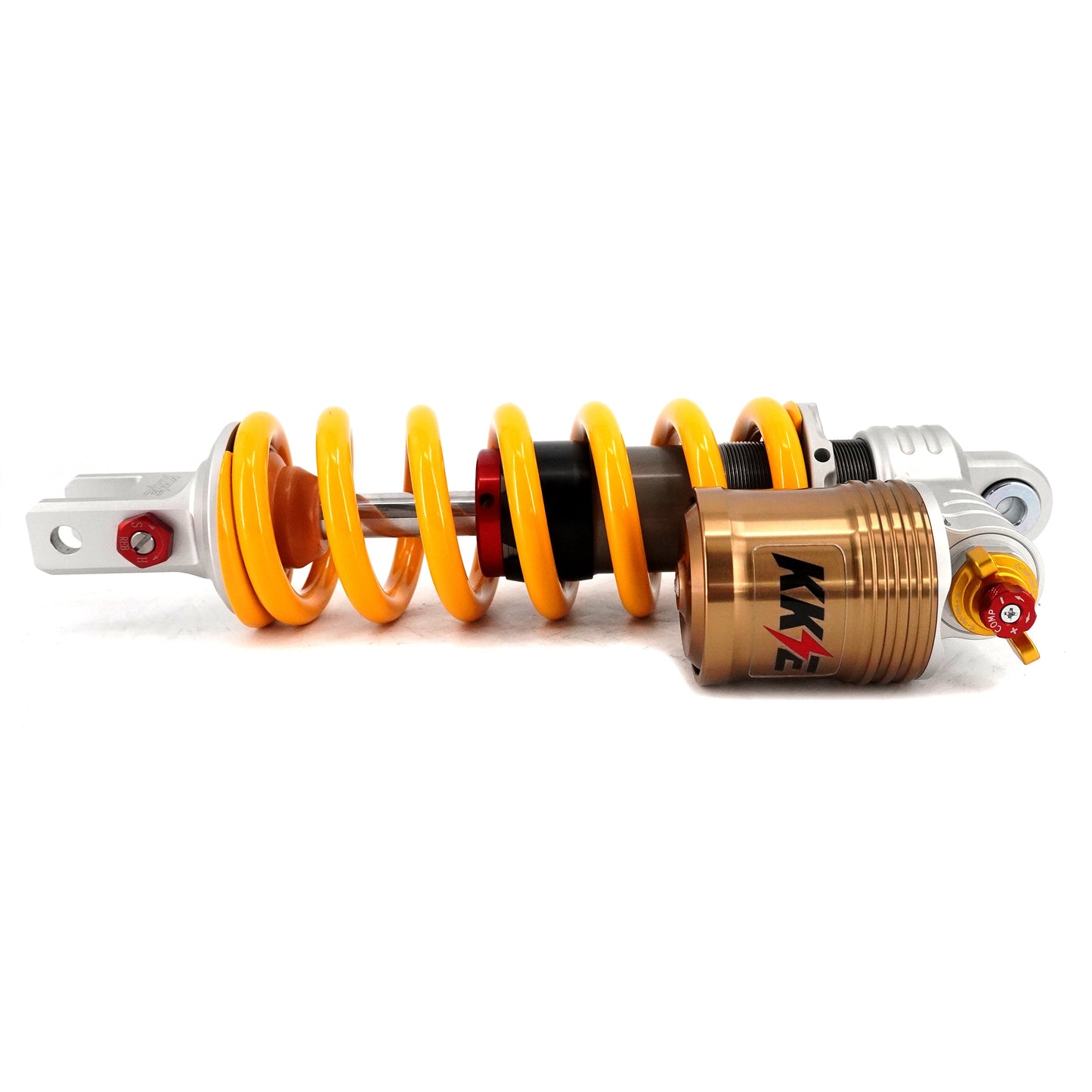 KKE Upgraded Rear Coil Shock, 500lb Spring, Black/Silver/Bronze, Surron Ultra Bee