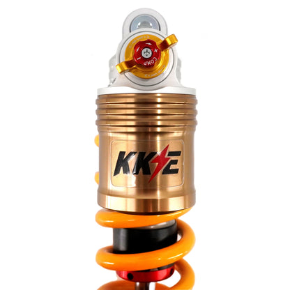 KKE Upgraded Rear Coil Shock, 500lb Spring, Black/Silver/Bronze, Surron Ultra Bee