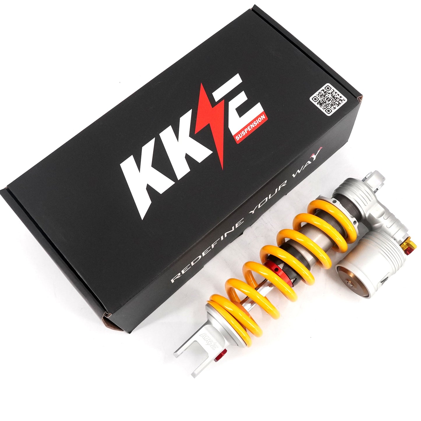 KKE Upgraded Rear Coil Shock, 500lb Spring, Black/Silver/Bronze, Surron Ultra Bee