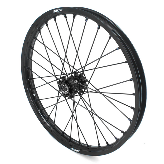 21" KKE e-Moto Front Wheel, 20x110, Black/Black, 21x2.60, 36H