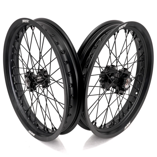 KKE 17" SuperMoto Wheelset 17x2.15/17x2.5 (Black)