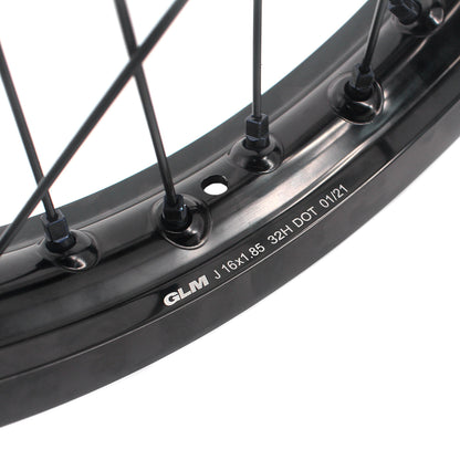 e-Moto 16" Rear Wheel KKE 1.85 x 16, Black/Black (Surron / E-Ride Pro)