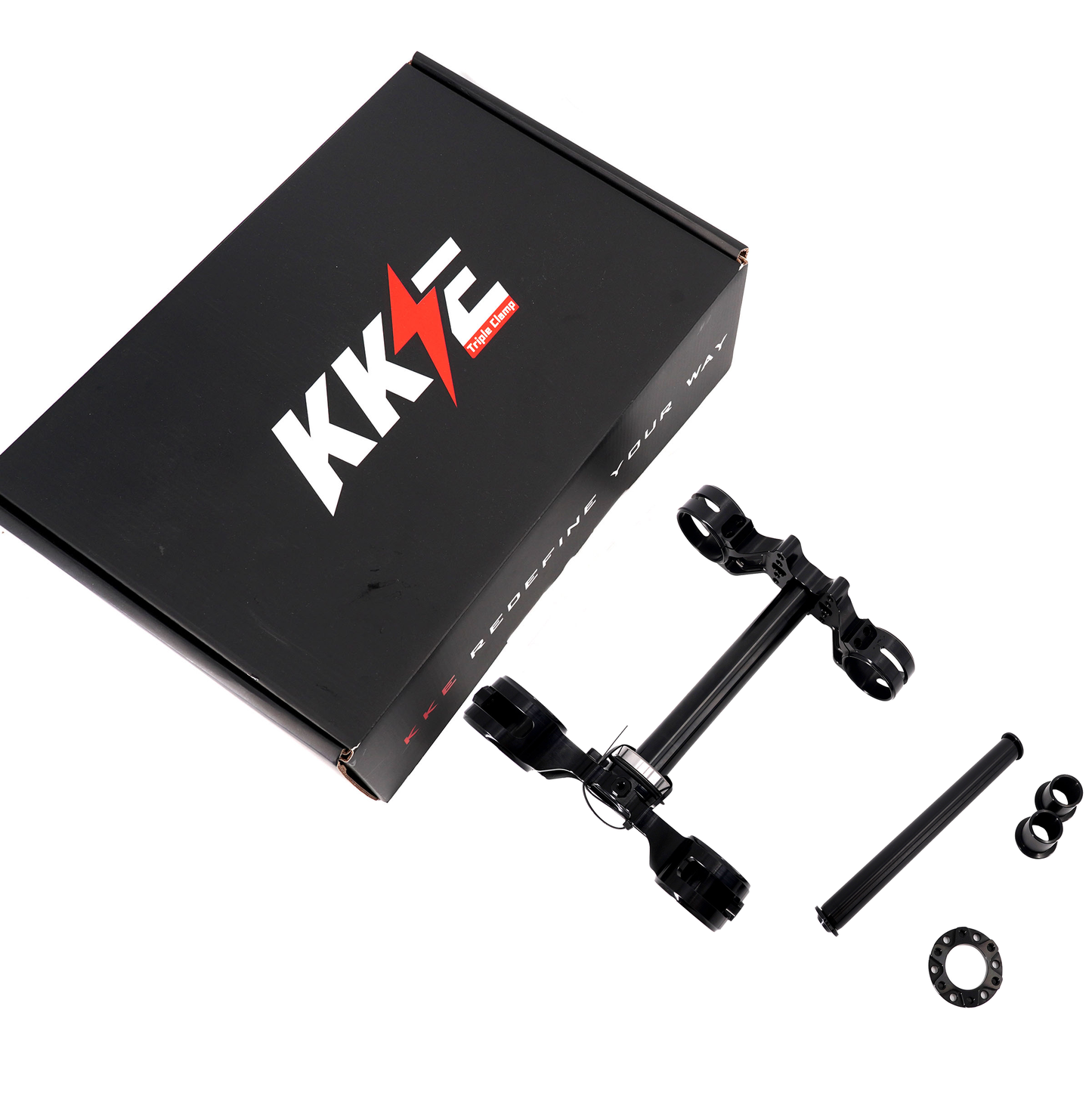 KKE 35MM Fork, Triple Tree Clamps w/ Drop Crown (Plug-and-Play)