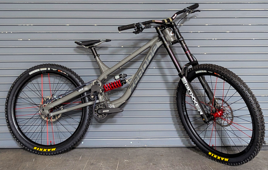 Zerode G3 Downhill, Sharknado Grey (Large), 29/27.5, 200mm Travel, C1.9 Pinion Gearbox