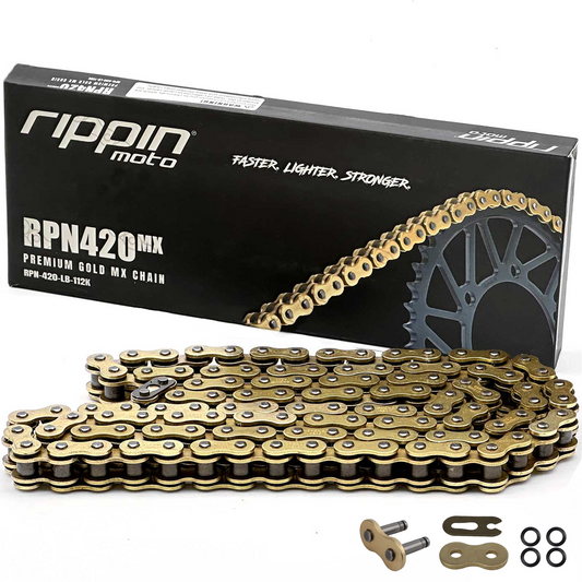 Rippin Moto RPN420MX Premium Gold MX O-Ring e-Moto Chain