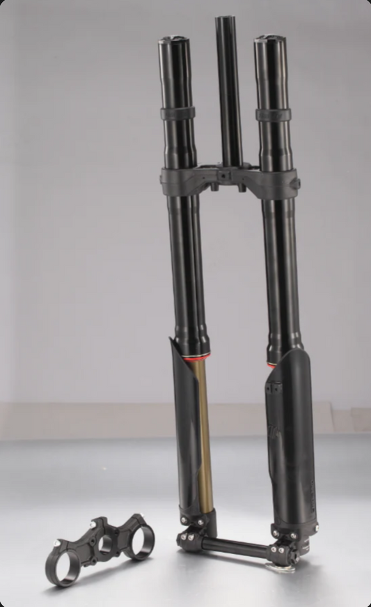 FastAce e-Moto Upgraded Fork, 775mm Axle to Crown, 220mm Travel, 99.5mm Post Mount