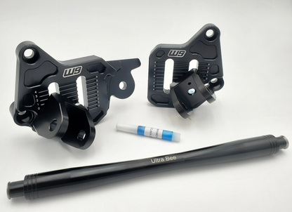 W9 Ultra Bee Foot Peg Mount (Adjustable), Includes Peg Brace + Hardware