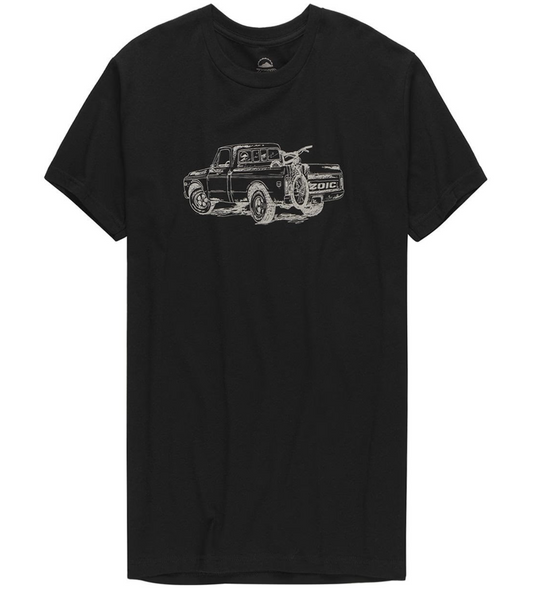 ZOIC Old School Shuttle Truck Tee, Black, Short Sleeve