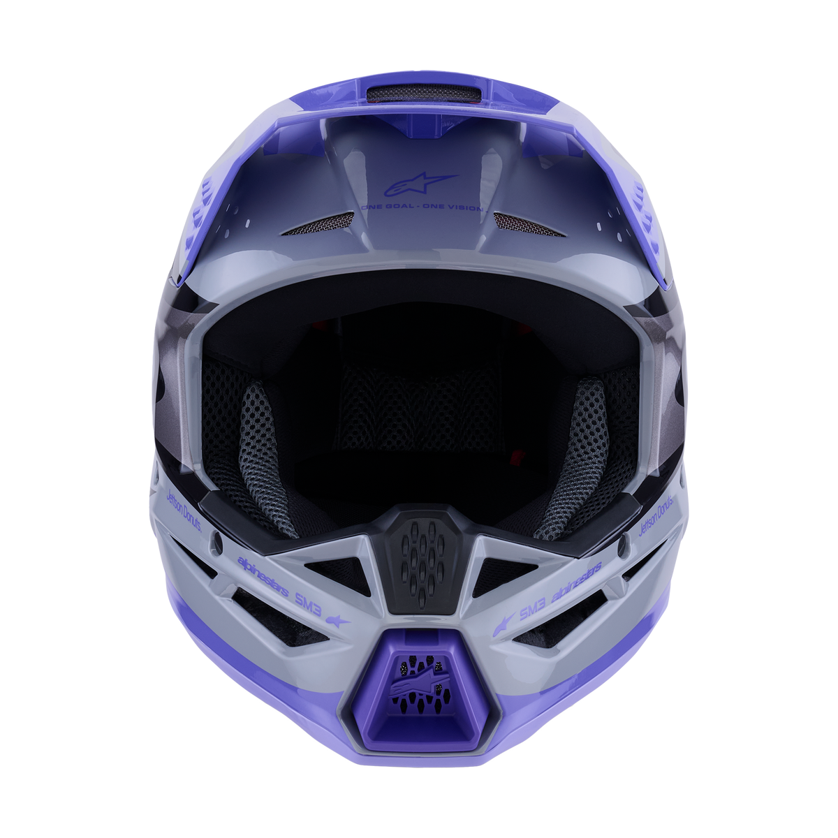 Alpinestars SM3 Full-Face Helmet, EMX/DH, Jettson Edition (Glossy Grey/Purple)