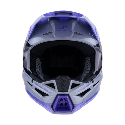 Alpinestars SM3 Full-Face Helmet, EMX/DH, Jettson Edition (Glossy Grey/Purple)