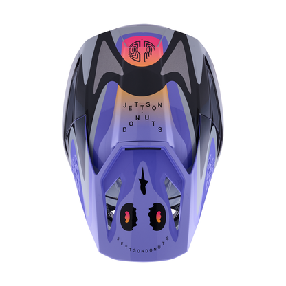 Alpinestars SM3 Full-Face Helmet, EMX/DH, Jettson Edition (Glossy Grey/Purple)
